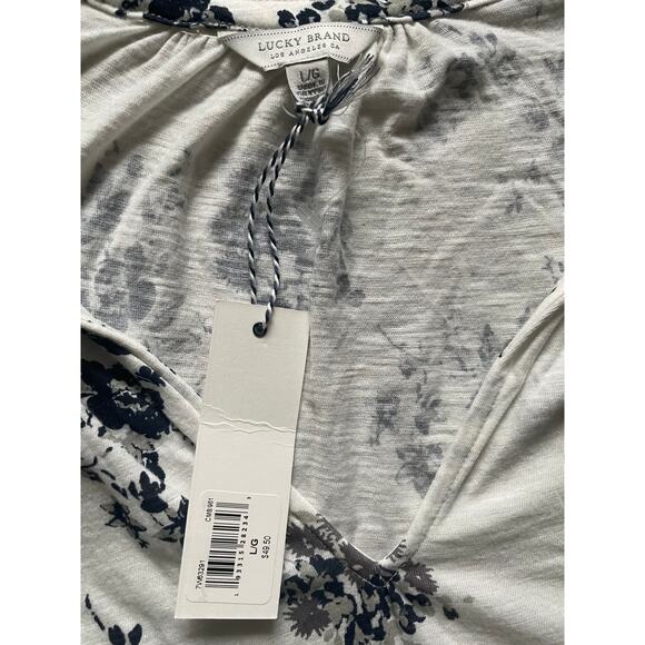 Lucky Brand Womens/Teen Floral Sleeveless Paisley Top Size Large Flowy Boho - Picture 6 of 8